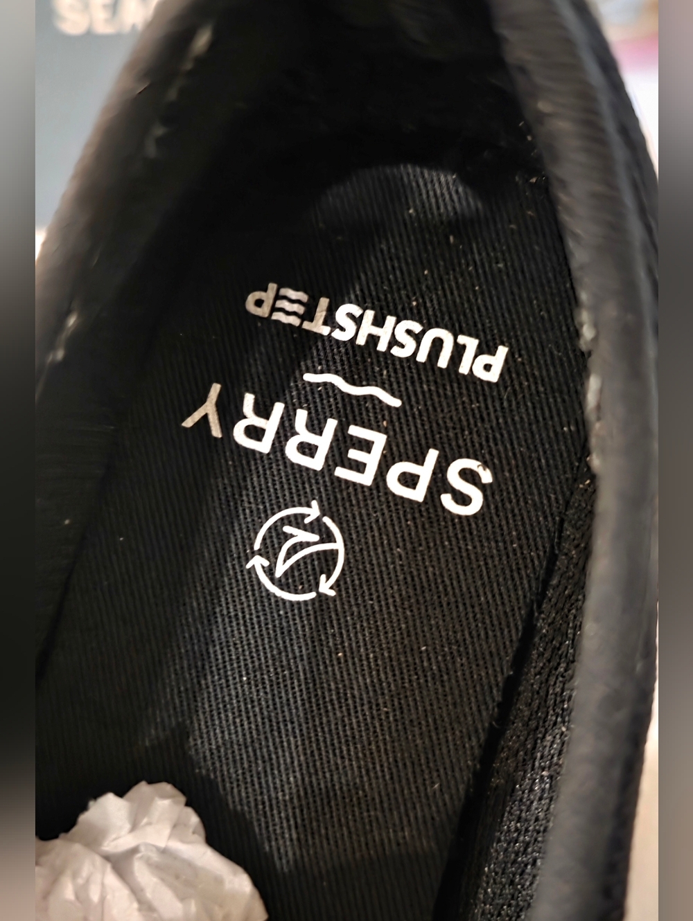 Sperry Black Knit Slip-On Loafer - Picture 4 of 8